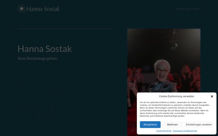 Screenshot of hannasostak.de