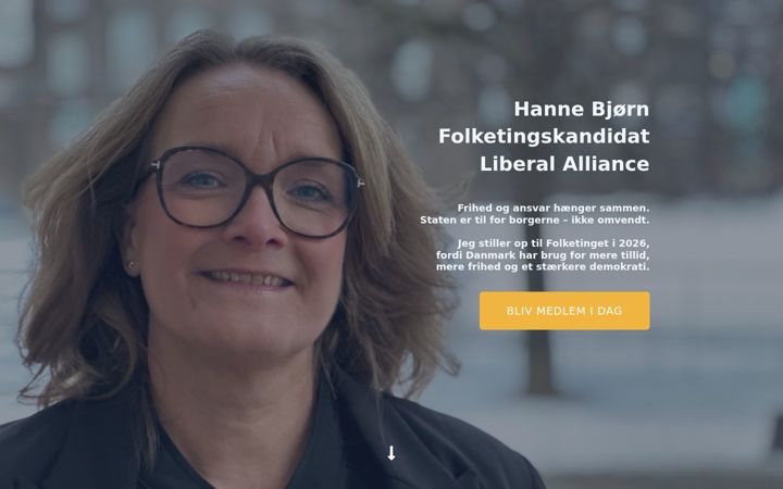 Screenshot of hannebjornk.dk