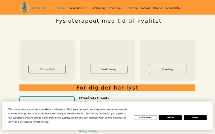 Screenshot of hannefys.dk