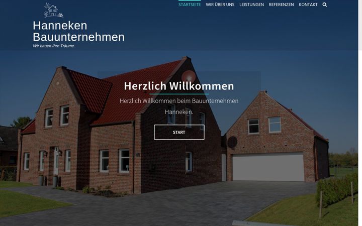 Skærmbillede af hanneken-bau.de