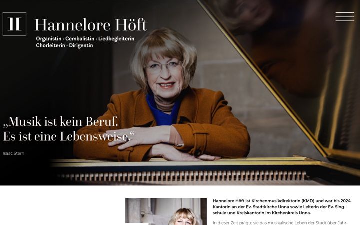 Screenshot of hannelorehoeft.com