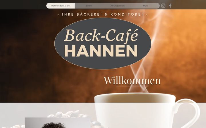 Screenshot of hannen-backcafe.de