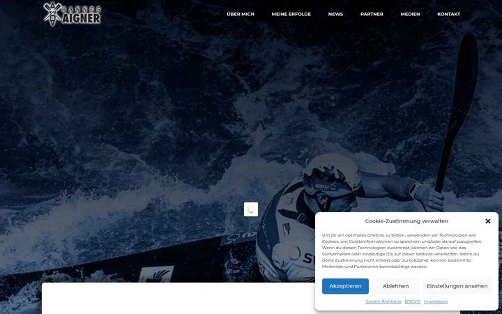 Skærmbillede af hannes-aigner.de