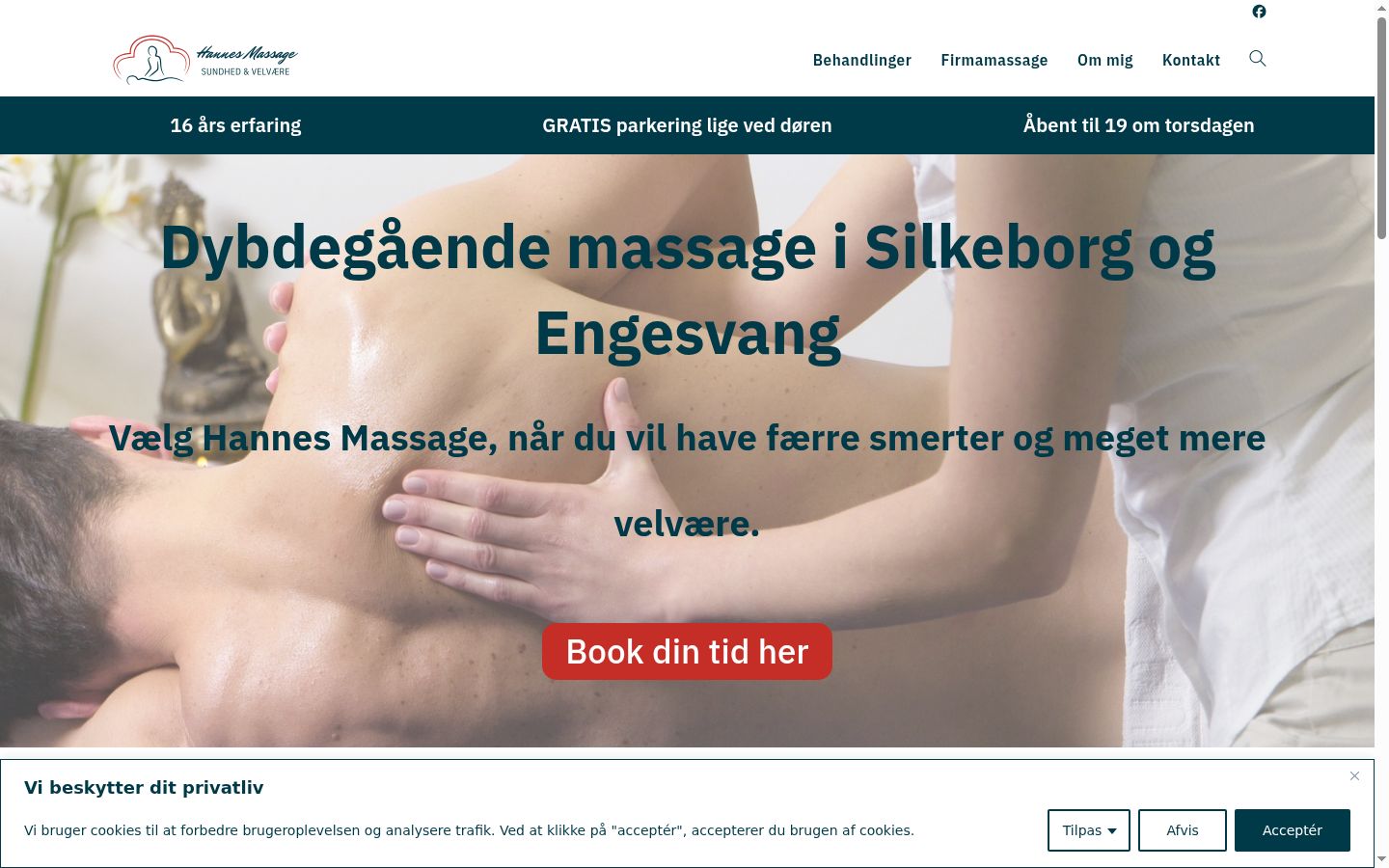 Skärmbild av samtyckesbannern som visades före någon interaktion