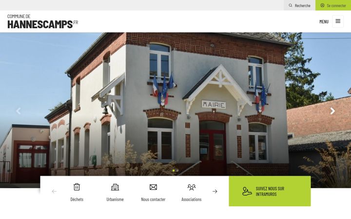 Screenshot of hannescamps.fr