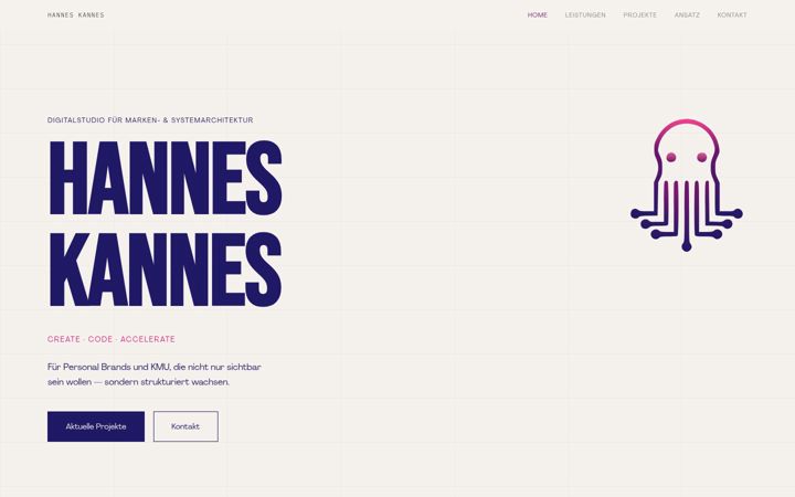 Screenshot of hanneskannes.com