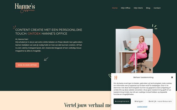 Screenshot of hannesoffice.com