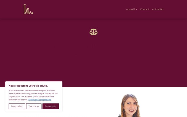 Screenshot of hannezo-avocat.fr