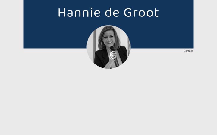 Screenshot of hanniedegroot.nl