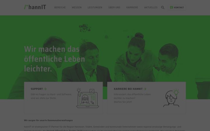 Captura de pantalla de hannit.de