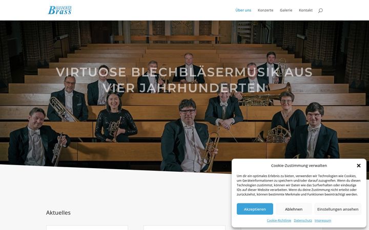 Screenshot of hannover-brass.de