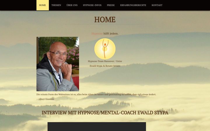 Screenshot of hannover-hypnose.de