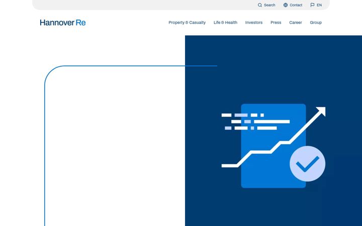 Screenshot of hannover-re.com