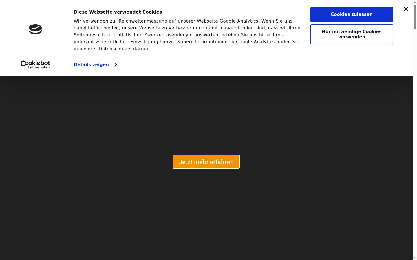 Screenshot tal-banner tal-kunsens muri qabel kwalunkwe interazzjoni