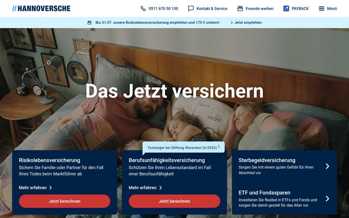 Screenshot του hannoversche.de