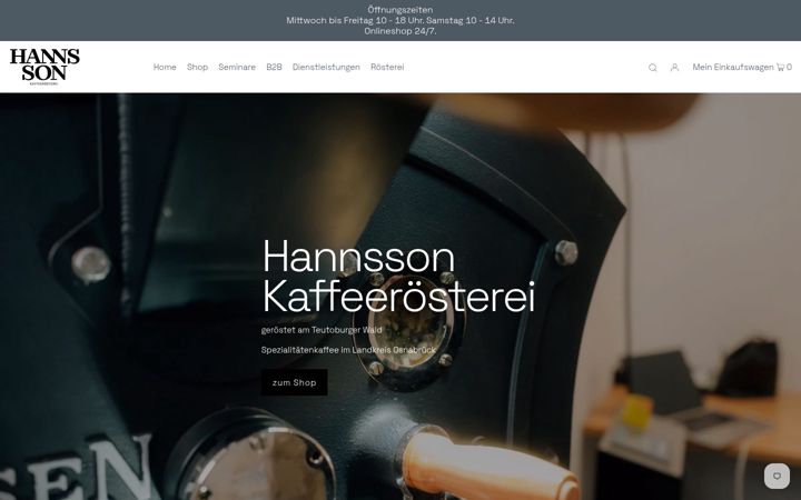 Screenshot of hannsson.de