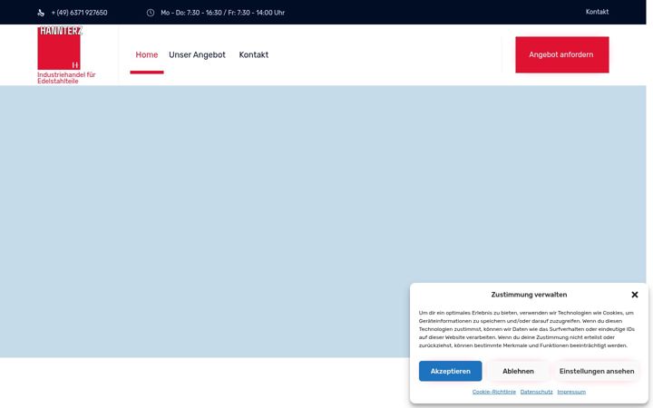 Screenshot of hannterz.de