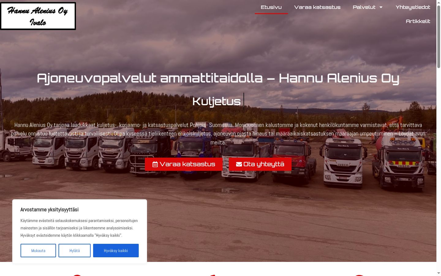 Posnetek zaslona pasice za privolitev, prikazane pred kakršno koli interakcijo