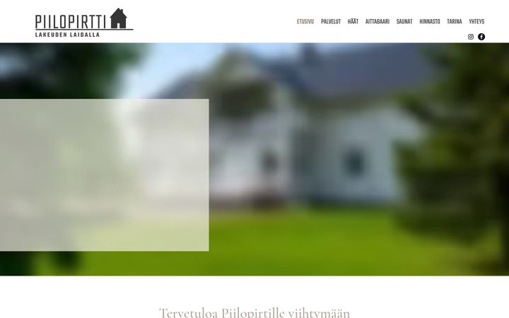 Screenshot of hannuksenpiilopirtti.fi