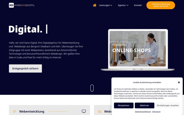 Screenshot of hanodigital.de