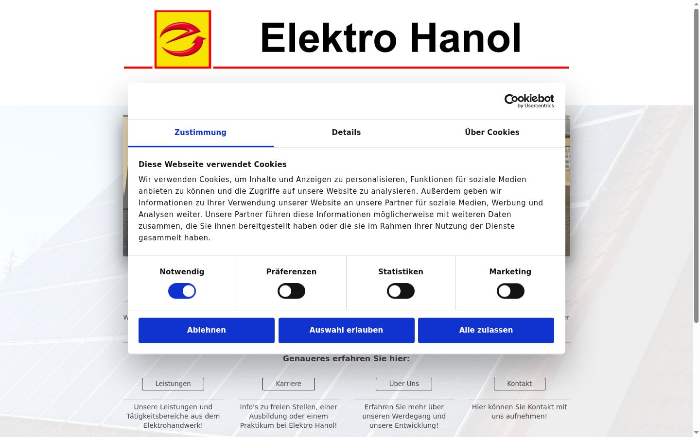 Zrzut ekranu banera zgody wyświetlanego przed jakąkolwiek interakcją