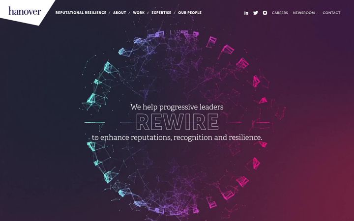 Screenshot of hanovercomms.com