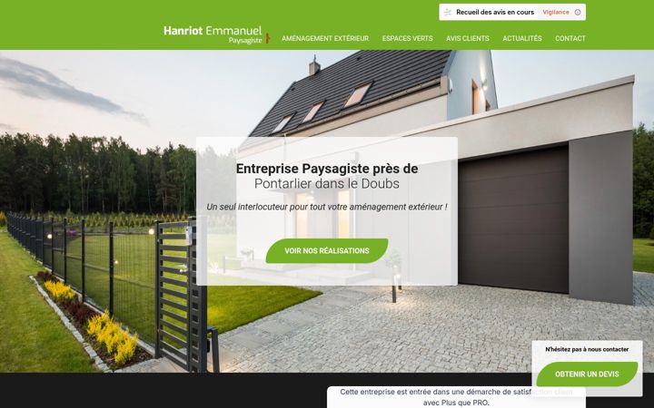 Screenshot of hanriot-paysagiste.com