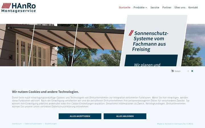 Screenshot of hanro-montageservice.de