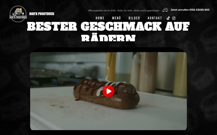 Screenshot of hans-foodtruck.de