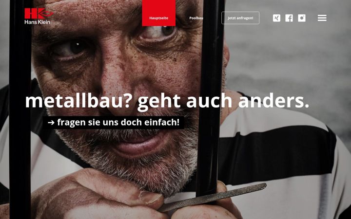 Screenshot of hans-klein-metallbau.de