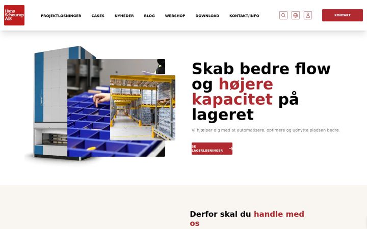 Screenshot of hans-schourup.dk