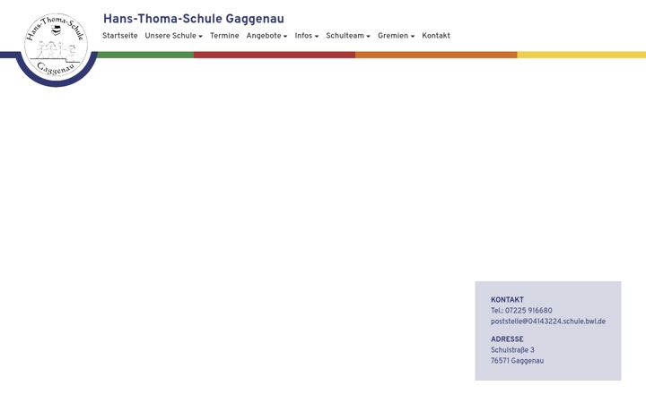 Screenshot of hans-thoma-schule-gaggenau.de