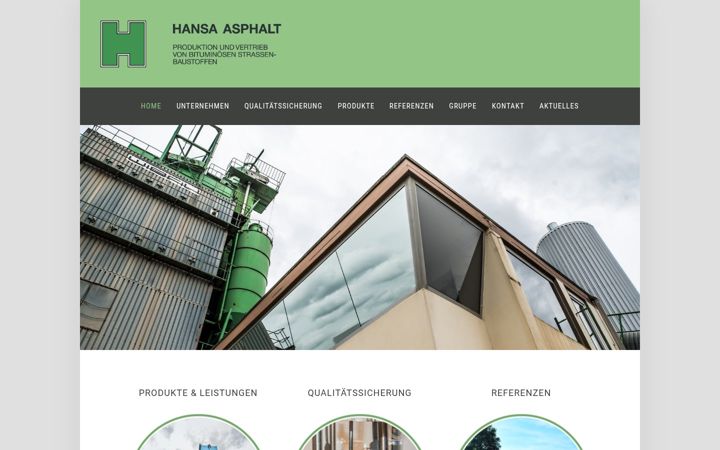 Screenshot of hansa-asphalt.com