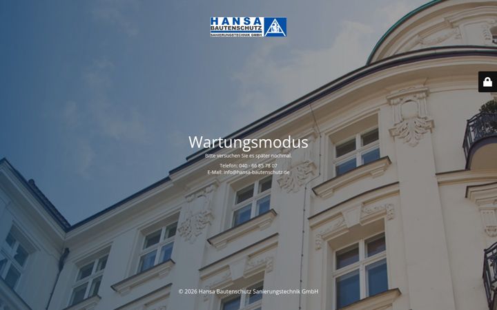 Screenshot of hansa-bautenschutz.de