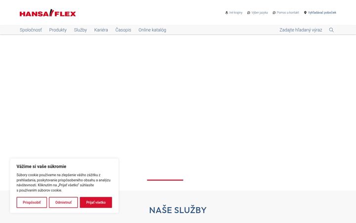 Screenshot of hansa-flex.sk