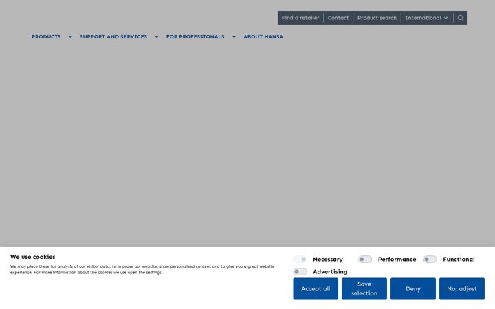 Kuvakaappaus sivustosta hansa.com