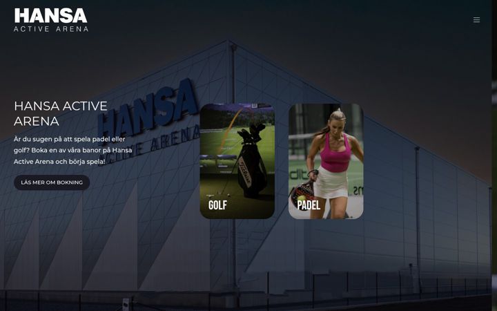 Screenshot of hansaactivearena.se