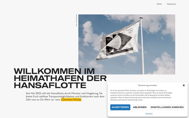 Screenshot of hansaflotte.com