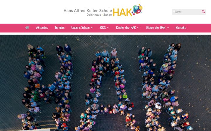Captură de ecran a hansalfredkellerschule.de