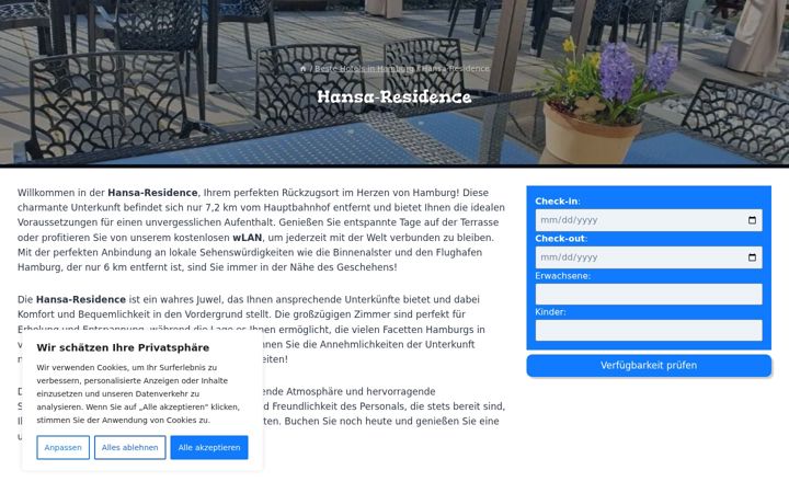 Screenshot of hansaresidence.top