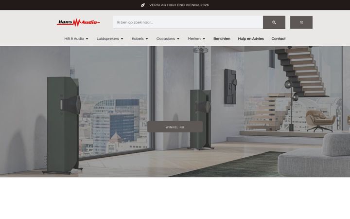Screenshot of hansaudio.nl