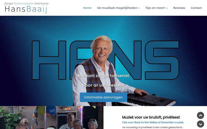Screenshot of hansbaaij.com