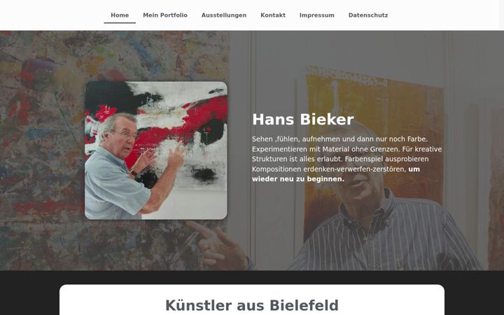 Screenshot of hansbieker.de
