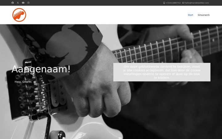 Screenshot of hansblaettler.com