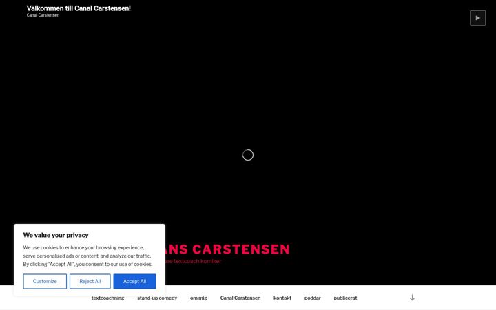 Screenshot of hanscarstensen.se