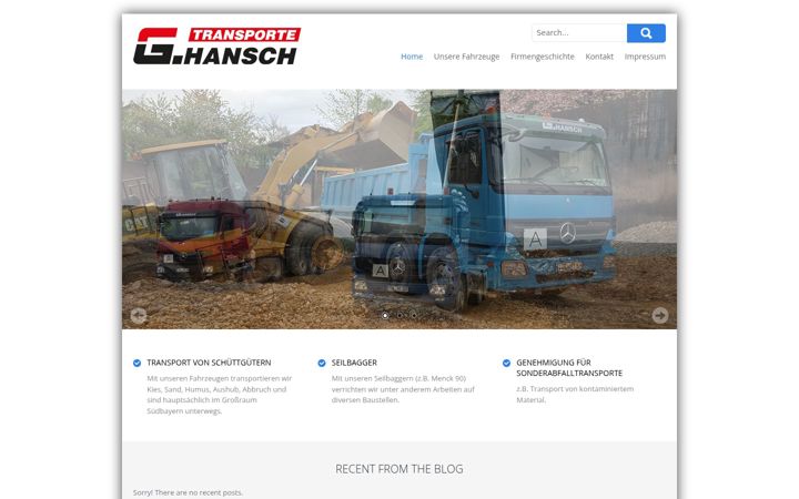 Screenshot of hansch-transporte.de
