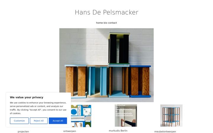 Screenshot of hansdepelsmacker.com