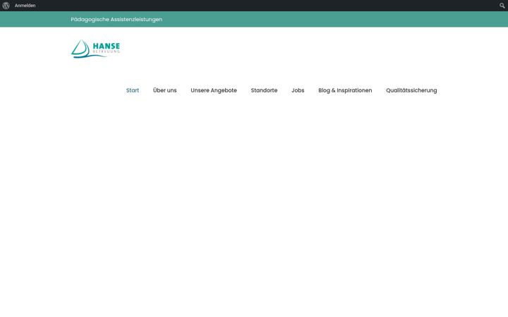 Screenshot of hanse-betreuung.de