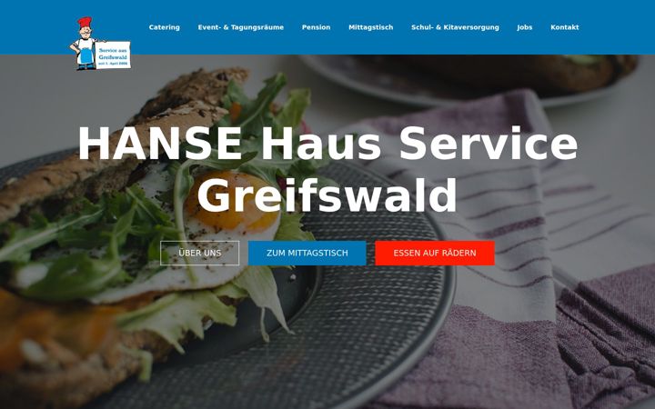 Screenshot of hanse-haus-greifswald.de