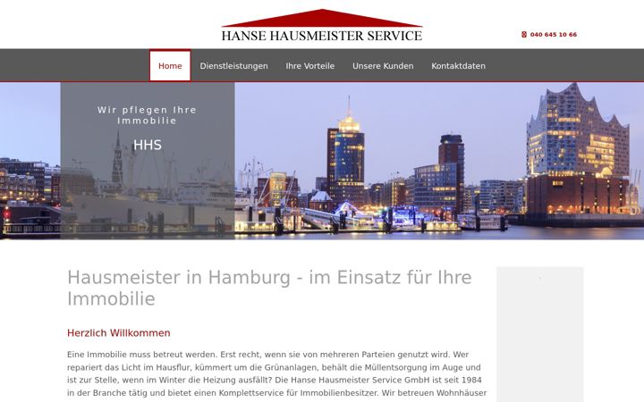 Screenshot of hanse-hausmeister-service.de